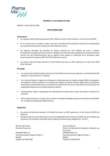 Thumbnail Pharma Mar Quarterly Report 2020-q1