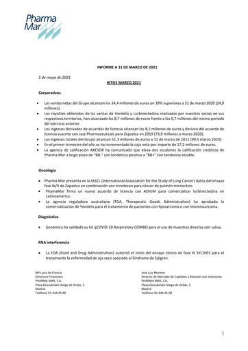 Thumbnail Pharma Mar Quarterly Report 2021-q1