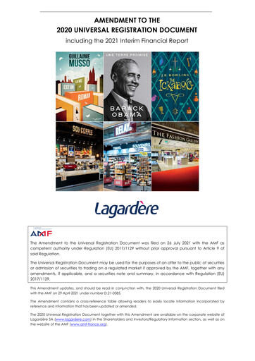 Thumbnail Groupe Lagardère
 Financial Statement 2021-h1