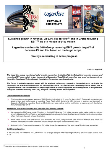 Thumbnail Groupe Lagardère
 Half-year Report 2019-h1