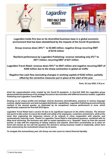 Thumbnail Groupe Lagardère
 Half-year Report 2020-h1