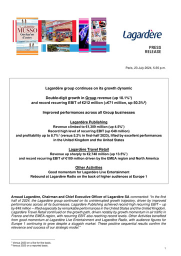 Thumbnail Groupe Lagardère
 Half-year Report 2024-h1