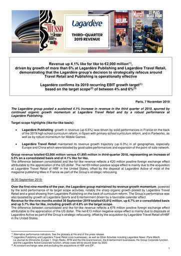 Thumbnail Groupe Lagardère
 Quarterly Report 2019-q3