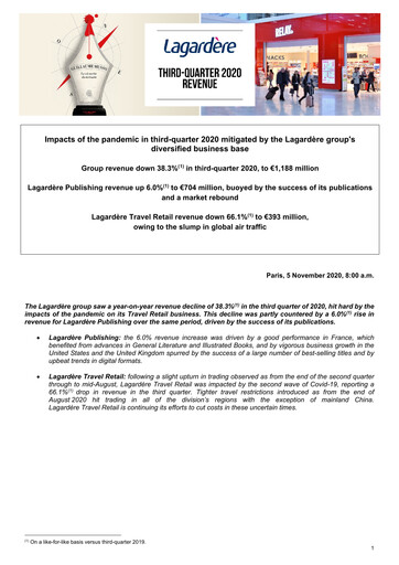 Thumbnail Groupe Lagardère
 Quarterly Report 2020-q3