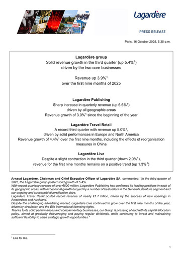 Thumbnail Groupe Lagardère
 Quarterly Report 2025-q3