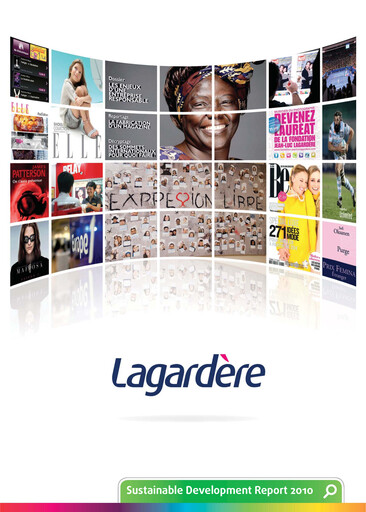 Thumbnail Groupe Lagardère
 Sustainability Report 2010