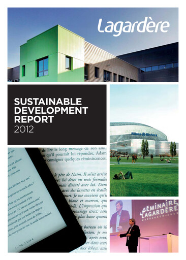 Thumbnail Groupe Lagardère
 Sustainability Report 2012