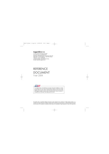 Thumbnail Groupe Lagardère
 Universal Registration Document 2004