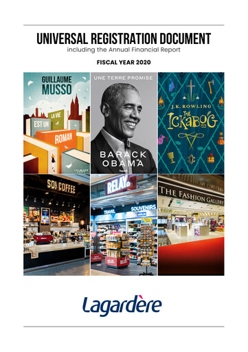 Thumbnail Groupe Lagardère
 Universal Registration Document 2020