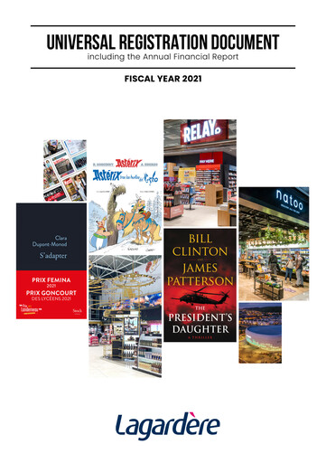 Thumbnail Groupe Lagardère
 Universal Registration Document 2021
