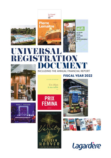 Thumbnail Groupe Lagardère
 Universal Registration Document 2022