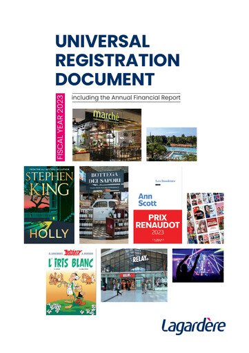 Thumbnail Groupe Lagardère
 Universal Registration Document 2023