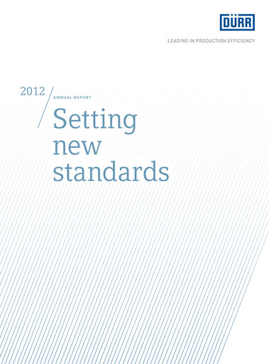Thumbnail Dürr Annual Report 2012