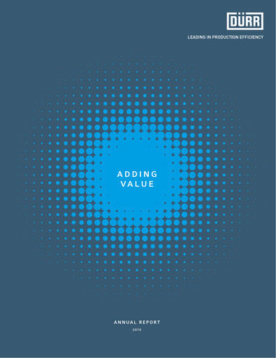 Thumbnail Dürr Annual Report 2015