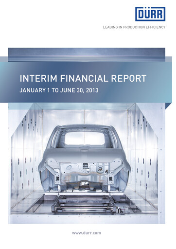 Miniature Dürr Rapport semestriel 2013-h1