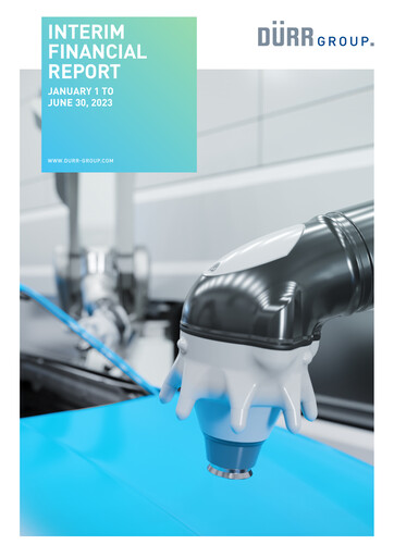 Miniature Dürr Rapport semestriel 2023-h1
