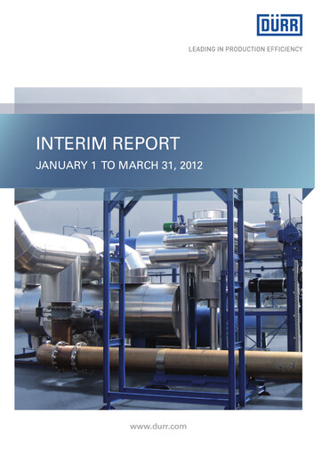 Thumbnail Dürr Quarterly Report 2012-q1