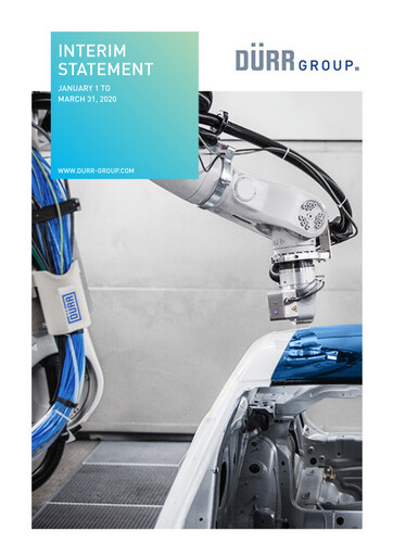 Thumbnail Dürr Quarterly Report 2020-q1