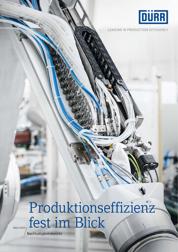 Thumbnail Dürr Sustainability Report 2012-2013
