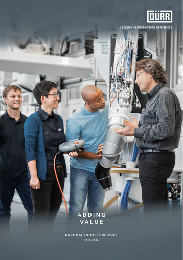 Thumbnail Dürr Sustainability Report 2015-2016