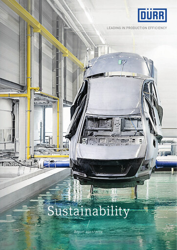 Thumbnail Dürr Sustainability Report 2013-2014