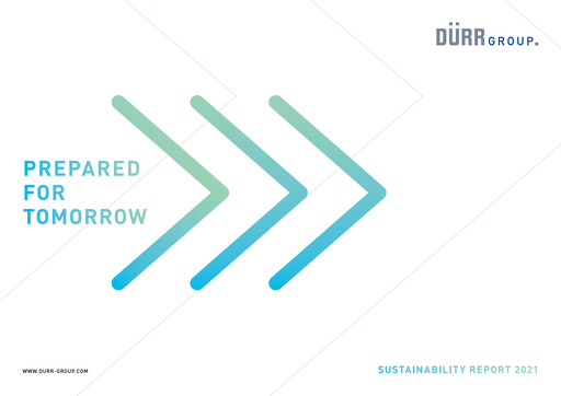 Thumbnail Dürr Sustainability Report 2021