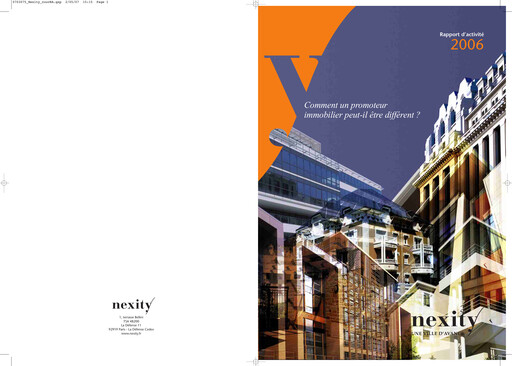 Thumbnail Nexity Annual Report 2006