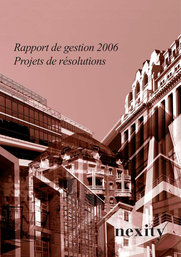Thumbnail Nexity Financial Report 2006