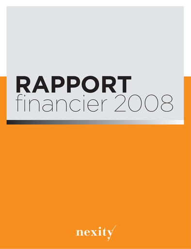 Thumbnail Nexity Financial Report 2008
