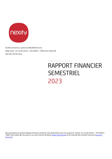 Thumbnail Nexity Financial Report 2023-h1