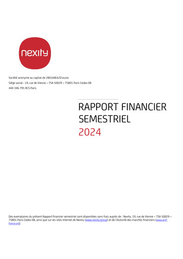 Thumbnail Nexity Financial Report 2024-h1