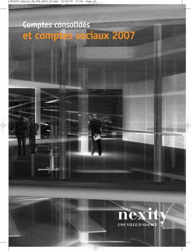 Vorschaubild Nexity Finanzmitteilung 2007