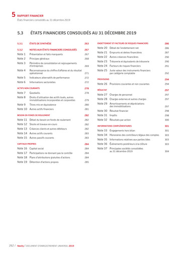 Thumbnail Nexity Financial Statement 2019