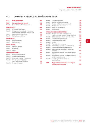 Thumbnail Nexity Financial Statement 2025