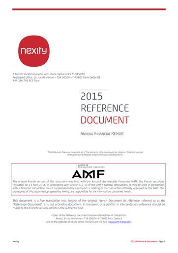 Thumbnail Nexity Universal Registration Document 2015