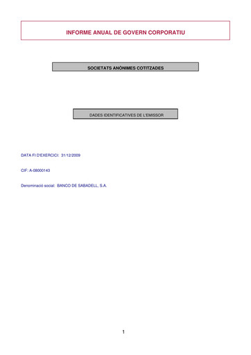 Thumbnail Banco Sabadell
 Annual Report 2009