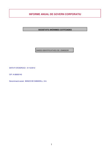 Thumbnail Banco Sabadell
 Annual Report 2012