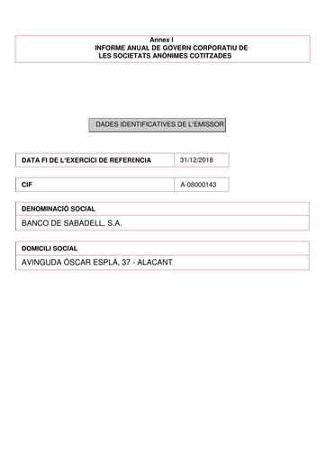 Thumbnail Banco Sabadell
 Annual Report 2018