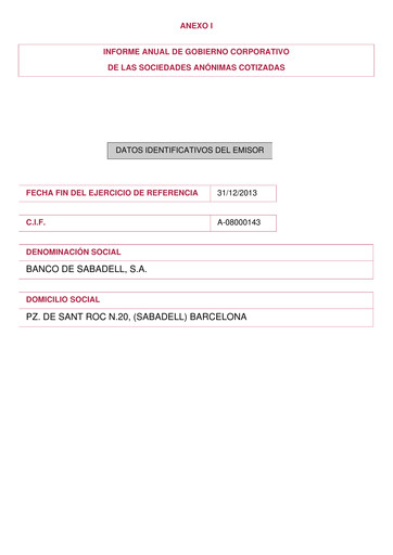 Thumbnail Banco Sabadell
 Annual Report 2013