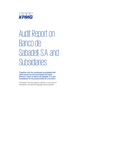 Miniature Banco Sabadell
 Rapport semestriel 2021-h1