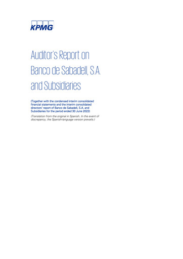 Miniature Banco Sabadell
 Rapport semestriel 2022-h1