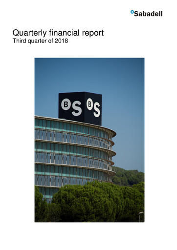 Miniature Banco Sabadell
 Rapport trimestriel 2018-q3