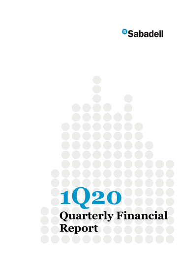 Miniature Banco Sabadell
 Rapport trimestriel 2020-q1