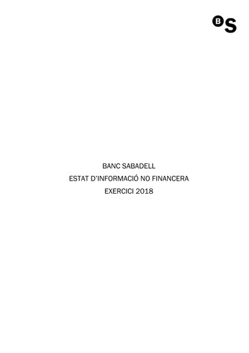 Thumbnail Banco Sabadell
 Sustainability Report 2018