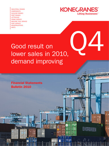 Thumbnail Konecranes
 Financial Statement 2010