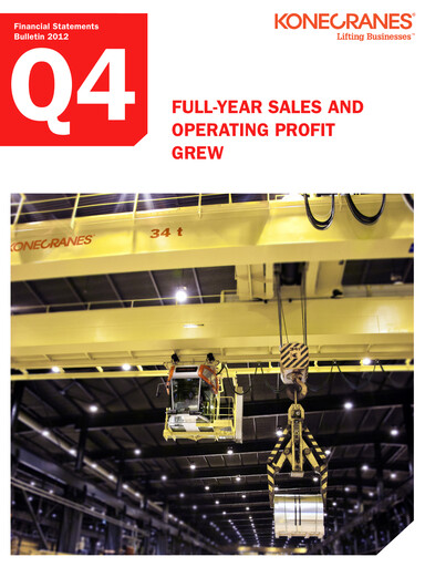 Thumbnail Konecranes
 Financial Statement 2012