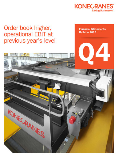 Thumbnail Konecranes
 Financial Statement 2015