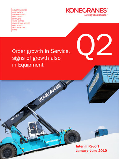 Thumbnail Konecranes
 Half-year Report 2010-h1