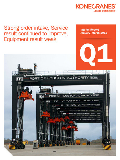 Thumbnail Konecranes
 Quarterly Report 2015-q1