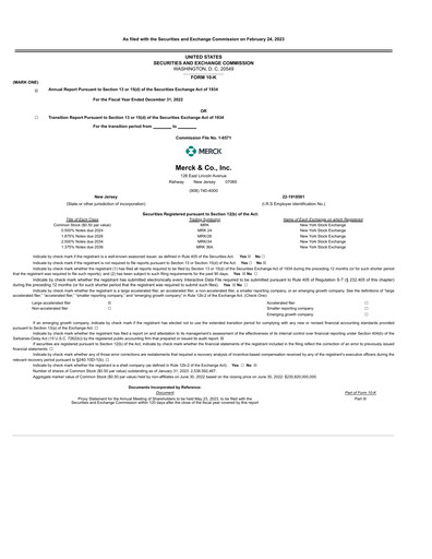 Thumbnail Merck Annual Report 2022